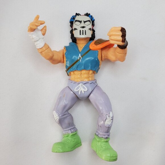 Vintage 1989 Teenage Mutant Ninja Turtles Casey Jones Action Figure By Playmates - Picture 10 of 10